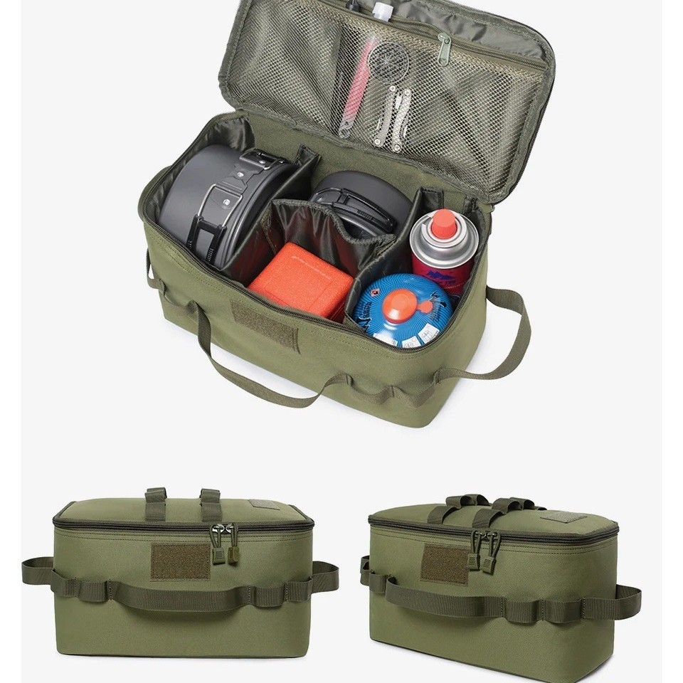 Camping Cooking Organizer - Camping ถังแก๊สเก็บกระเป๋ากลางแจ้งขนาดใหญ่ความจุ GROUND เล็บเครื่องมือกระเป๋าปิคนิคเครื่องครัว Organizer กระเป๋า