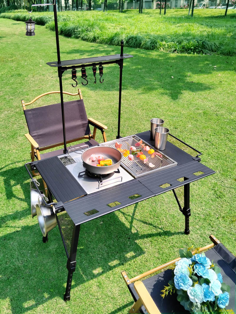 โต๊ะพับสำหรับตั้งแคมป์น้ำหนักเ - Camping Cooking Table บทวิจารณ์และราคา