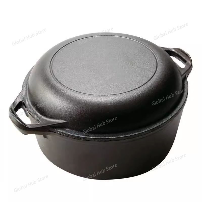 หม้อเหล็กหล่อ 2 in 1 พร้อมฝาปิ - Camp Dutch Oven Cast บทวิจารณ์และราคา