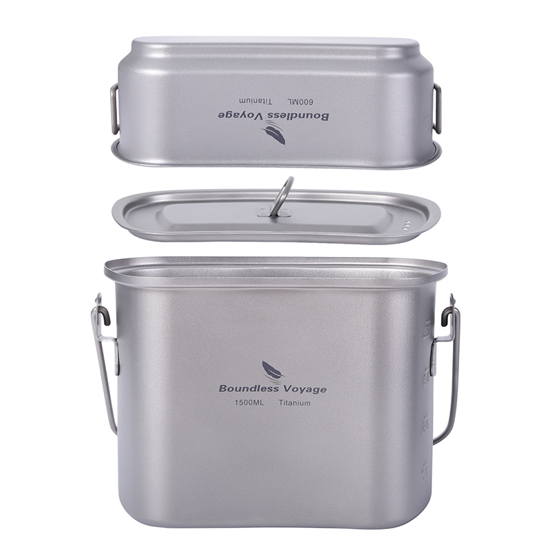 1.5L โรงอาหารทหารกลางแจ้งชุดรั - Camping Cooking Organizer บทวิจารณ์และราคา