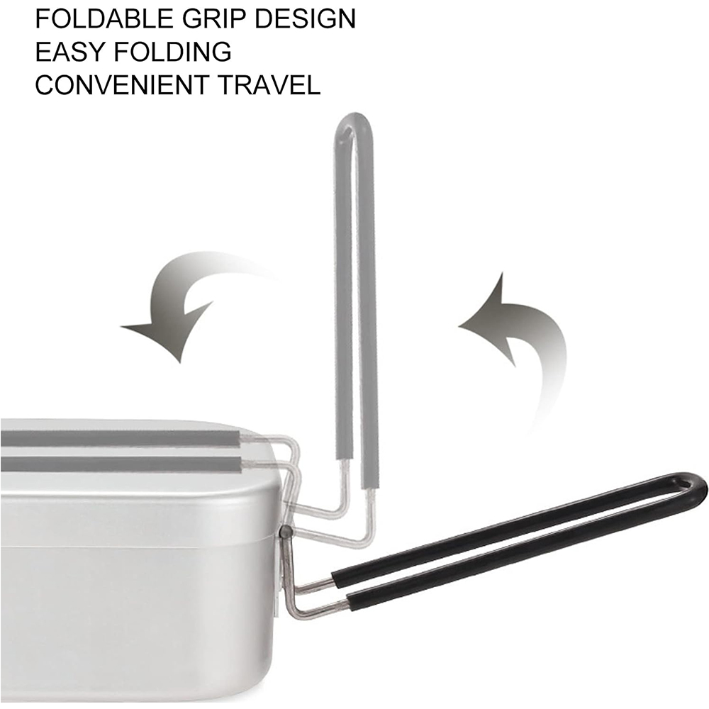 800ML อลูมิเนียมกล่องอาหารกลาง - Camping Cooking Organizer บทวิจารณ์และราคา