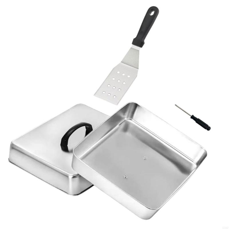 ฝาครอบด้านบนเรียบทรงสี่เหลี่ยม - Camping Cooking Flat Top บทวิจารณ์และราคา