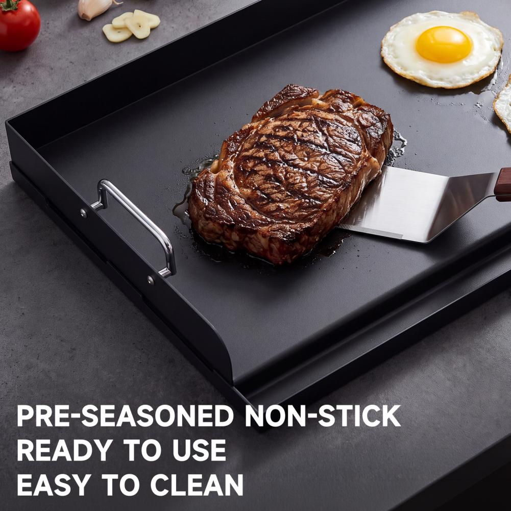 กระทะเหล็กหล่อหนาสำหรับอบอาหาร - Camping Cooking Flat Top บทวิจารณ์และราคา