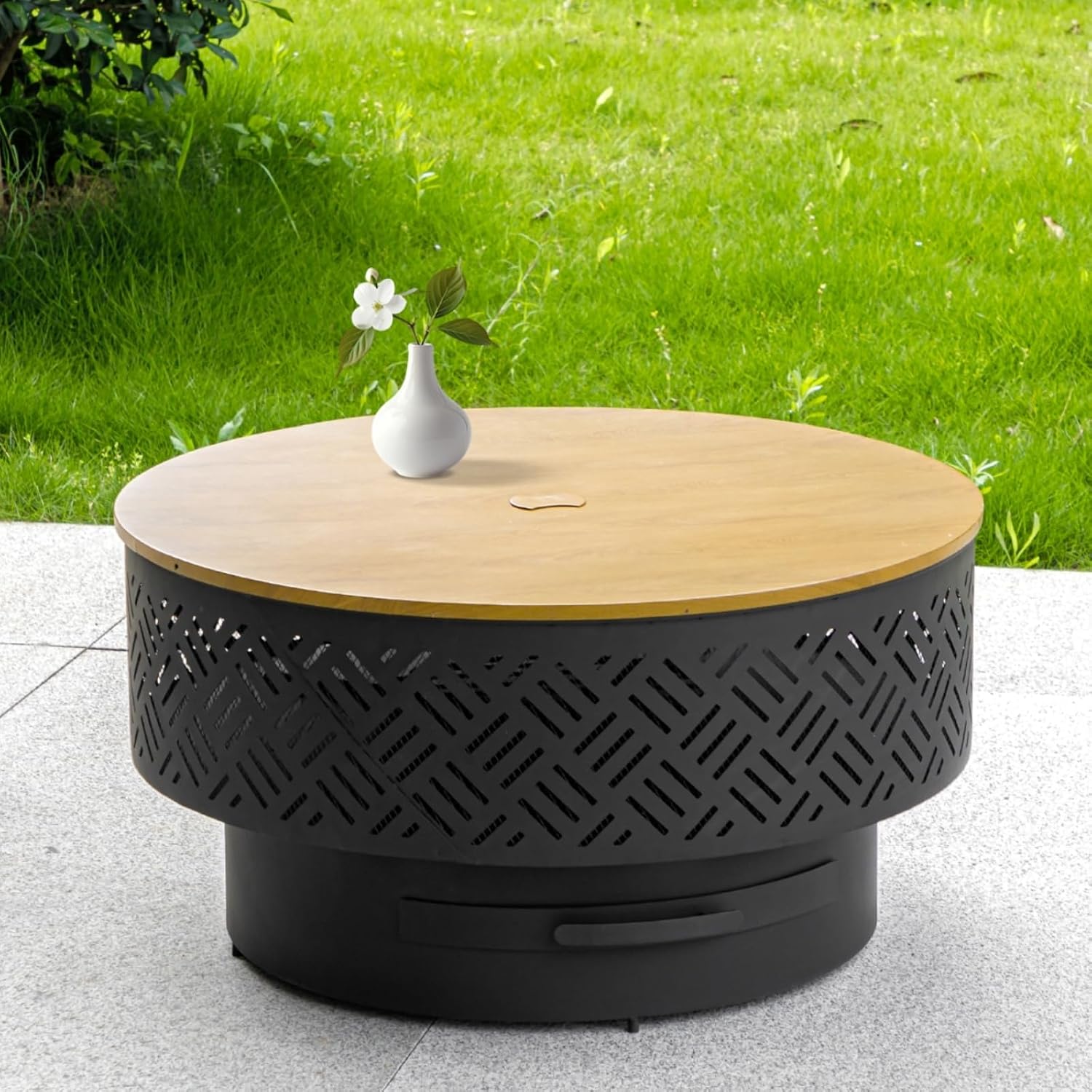 โต๊ะเตาไฟทรงกลมขนาด 32 นิ้ว ทำ - Camping Cooking Table บทวิจารณ์และราคา